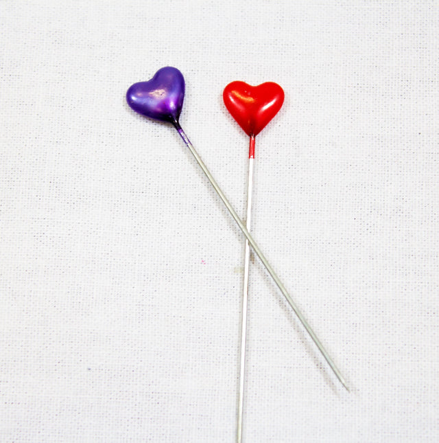 Long Hijab Pins- Hearts