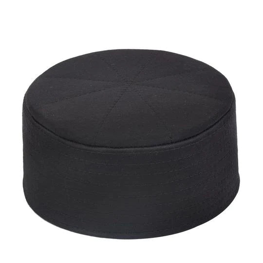 Plain Kufi Muslims Hat - Black